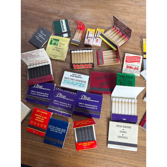 Vintage Tucson Arizona AZ Matchbook Lot Some Front Strike Unstruck Matches 1980s - Picture 4 of 7